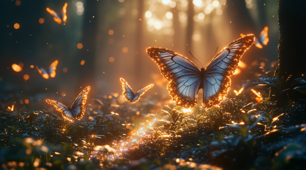 Firebrand Butterflies in the Dark Forest